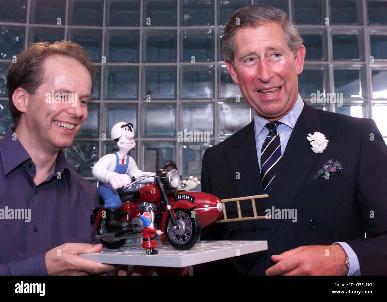 Prince Charles Aardman Stock Photo