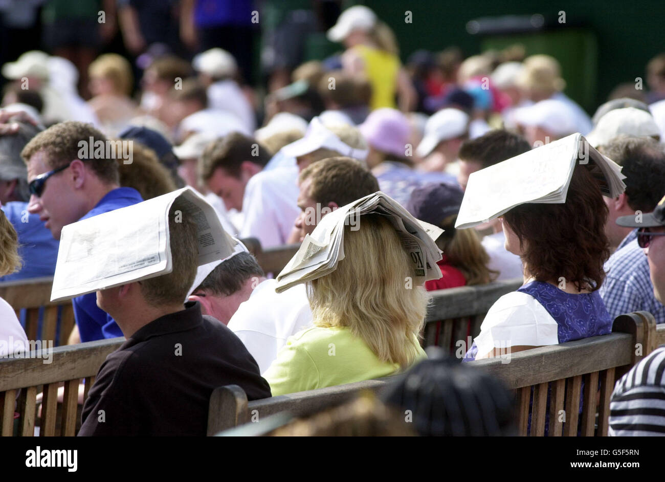 Wimbledon Henman v Ivanisevic Stock Photo