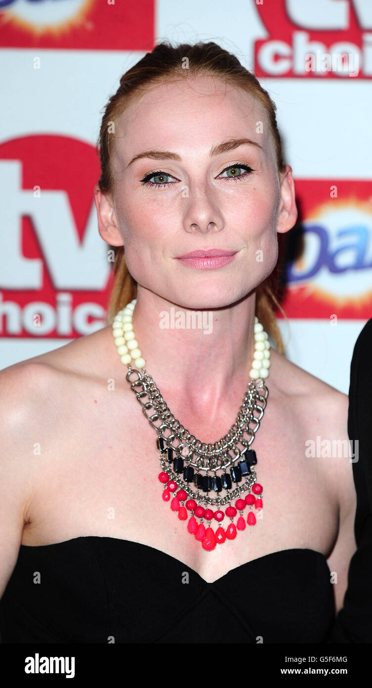 Rosie Marcel arrives at the TV Choice Awards at the Dorchester hotel in London. Stock Photo