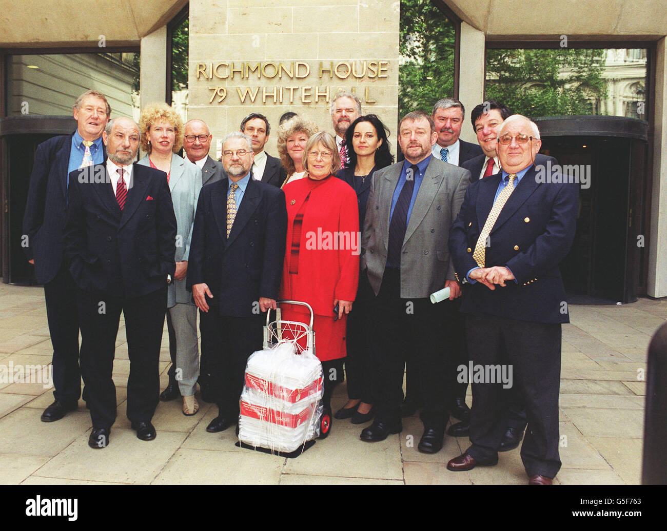 Sheffield MP Helen Jackson (C) with Gerry Lucas, Secretary of Sheffeild