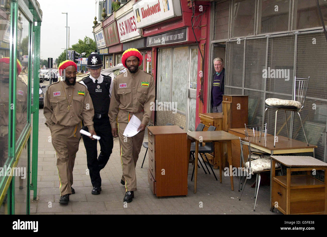 Crime patrol neighbourhood experiment hires stock photography and
