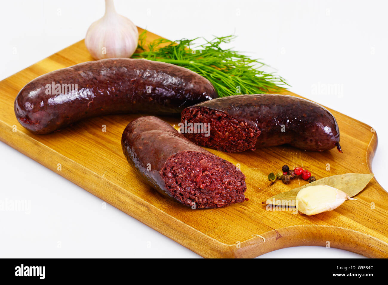 black-pudding-kaszanka-with-sauerkraut-stock-photo-alamy