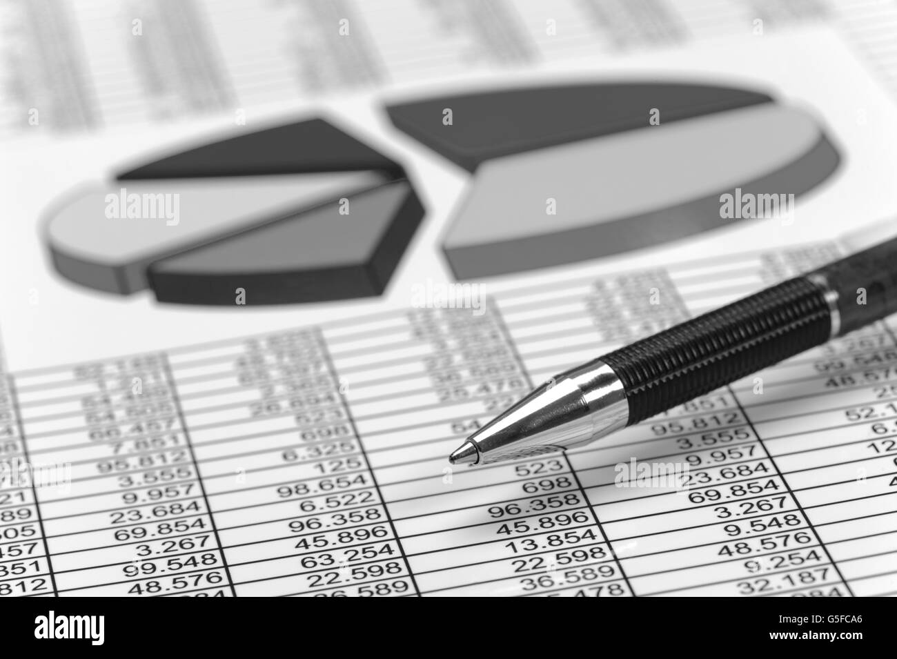 chart shows success at stock market Stock Photo - Alamy