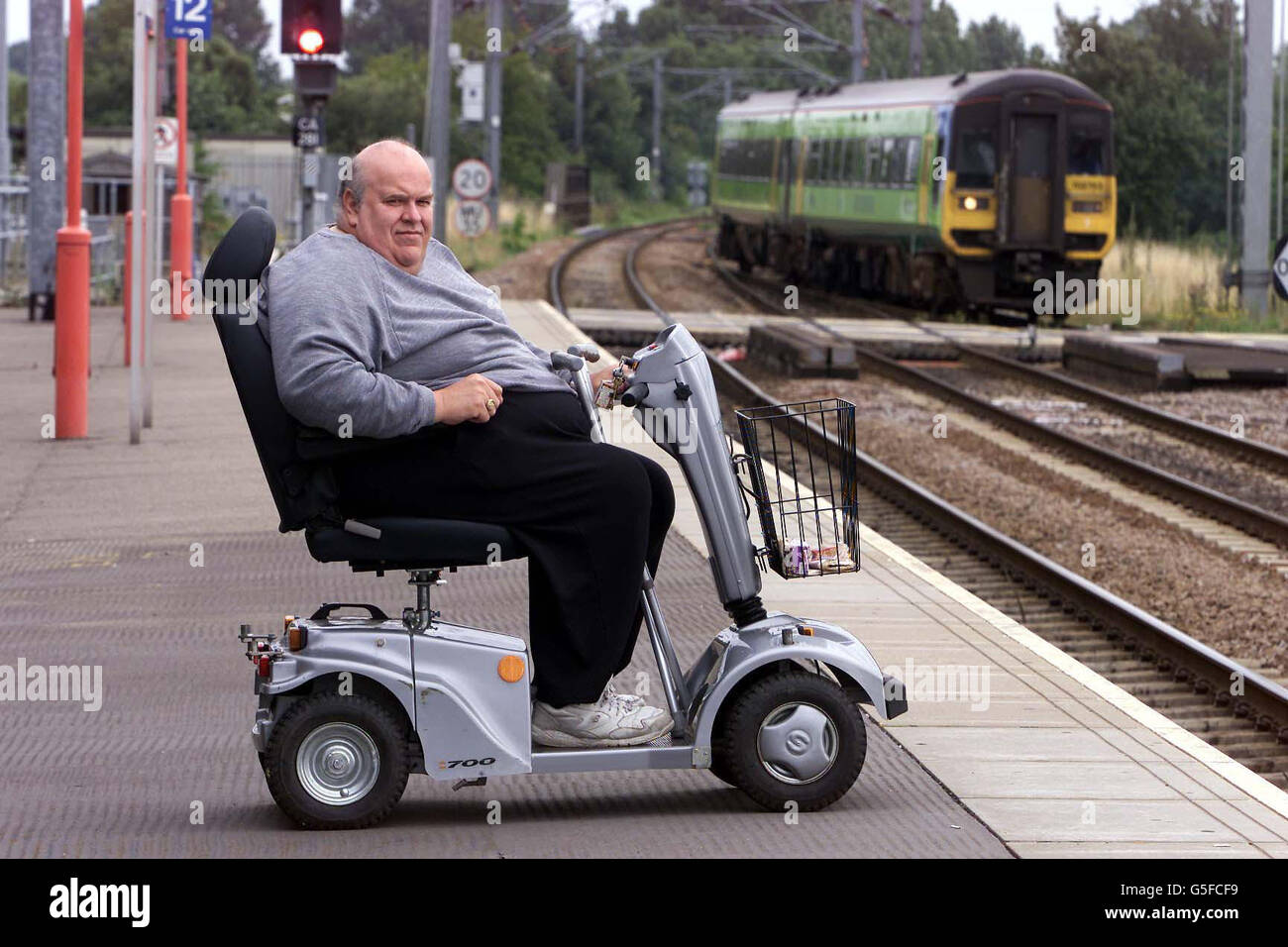 Mobile scooter train Stock Photo Alamy Mobile scooter train Stock Photo Alamy