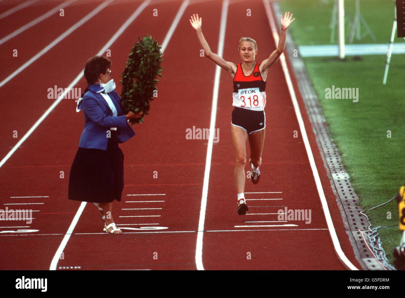 Athletics - World Athletic Championships - Helsinki 1983 Stock Photo