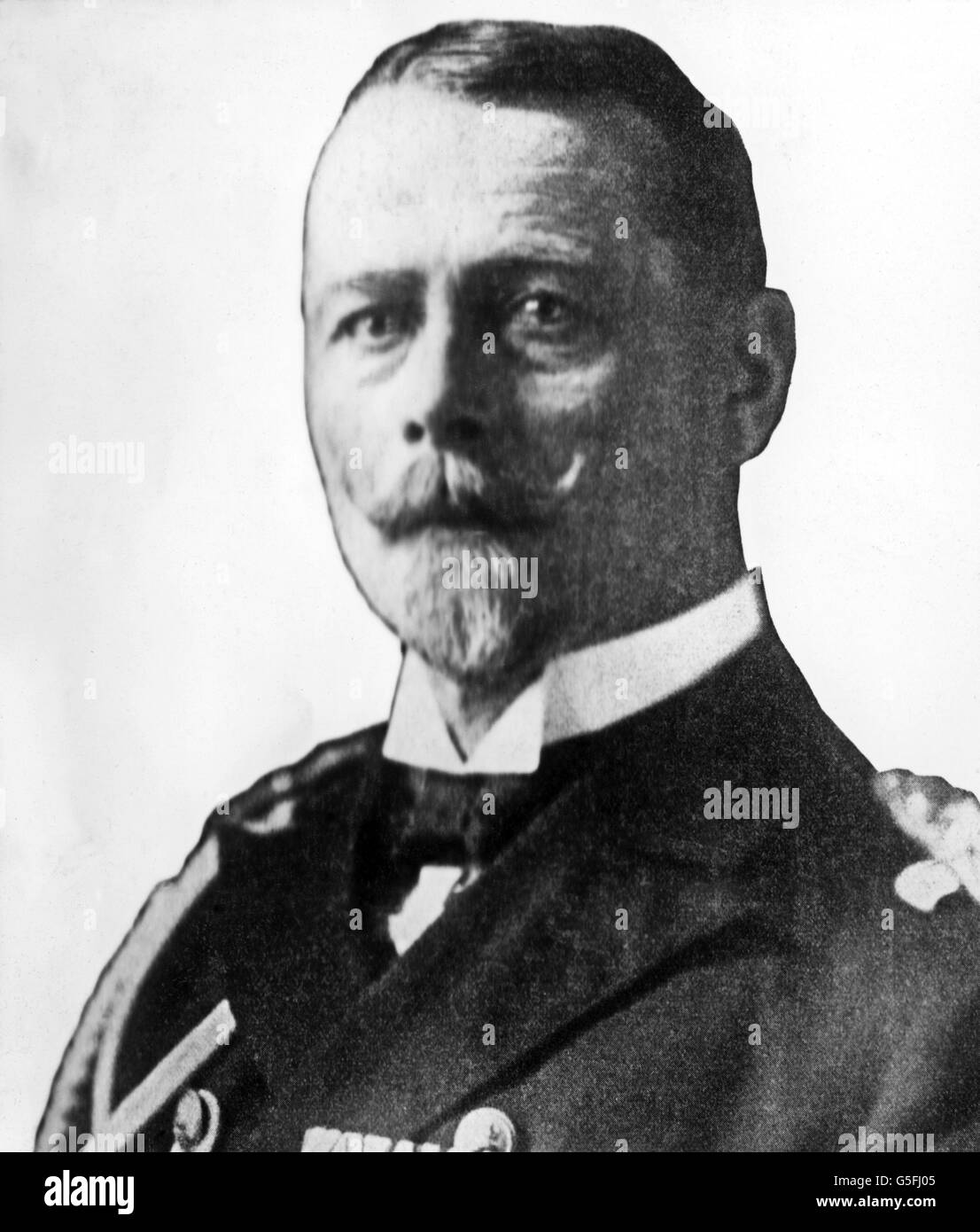 World War One - German Navy - Vice Admiral von Ingenohl Stock Photo