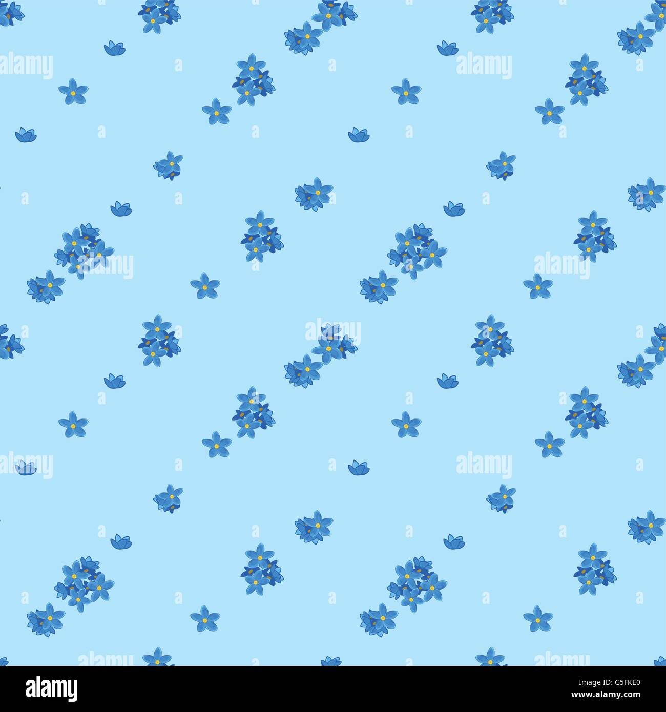 Seamless forget-me-not pattern Stock Vector Image & Art - Alamy