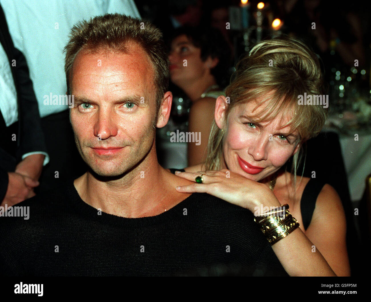 STING AND TRUDIE STYLER : 1993 Stock Photo