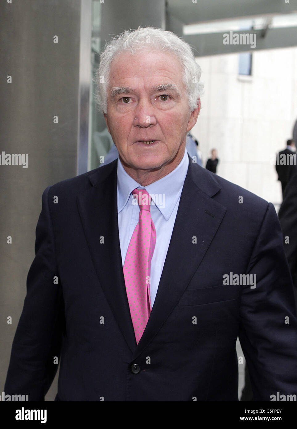 Former Anglo Irish Bank chief Sean Fitzpatrick leaves Dublin District