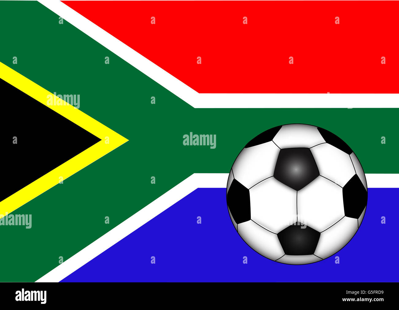 South african flag hi-res stock photography and images - Alamy