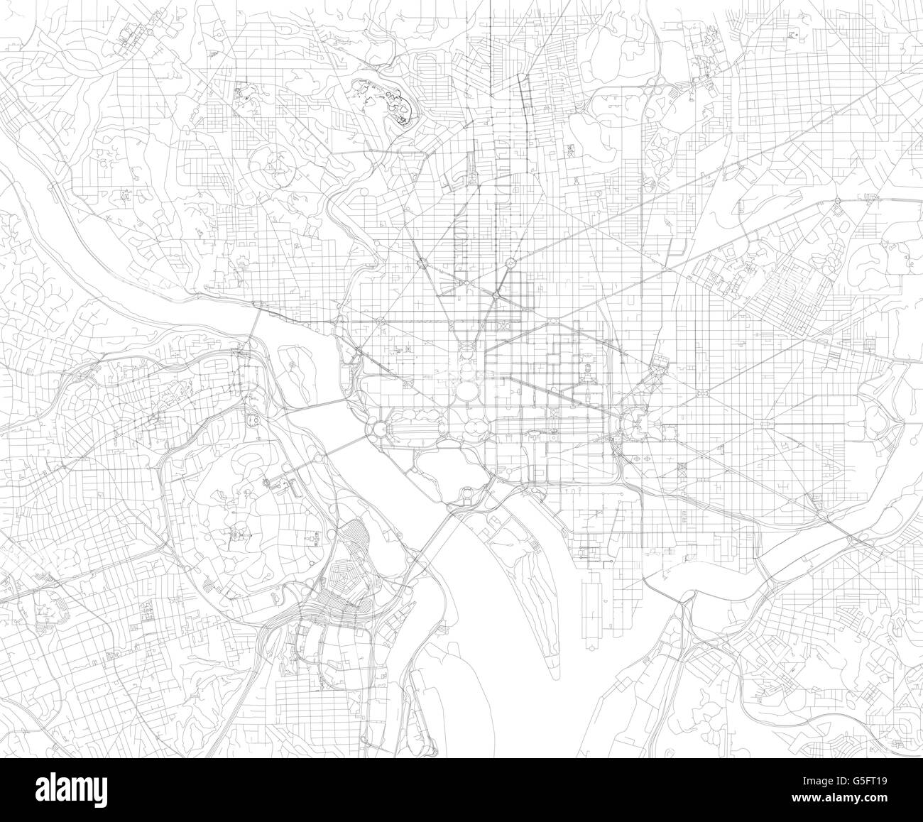Map Of Washington Satellite View Streets And Highways USa Stock Map Of Washington Satellite View Streets And Highways Usa G5FT19 
