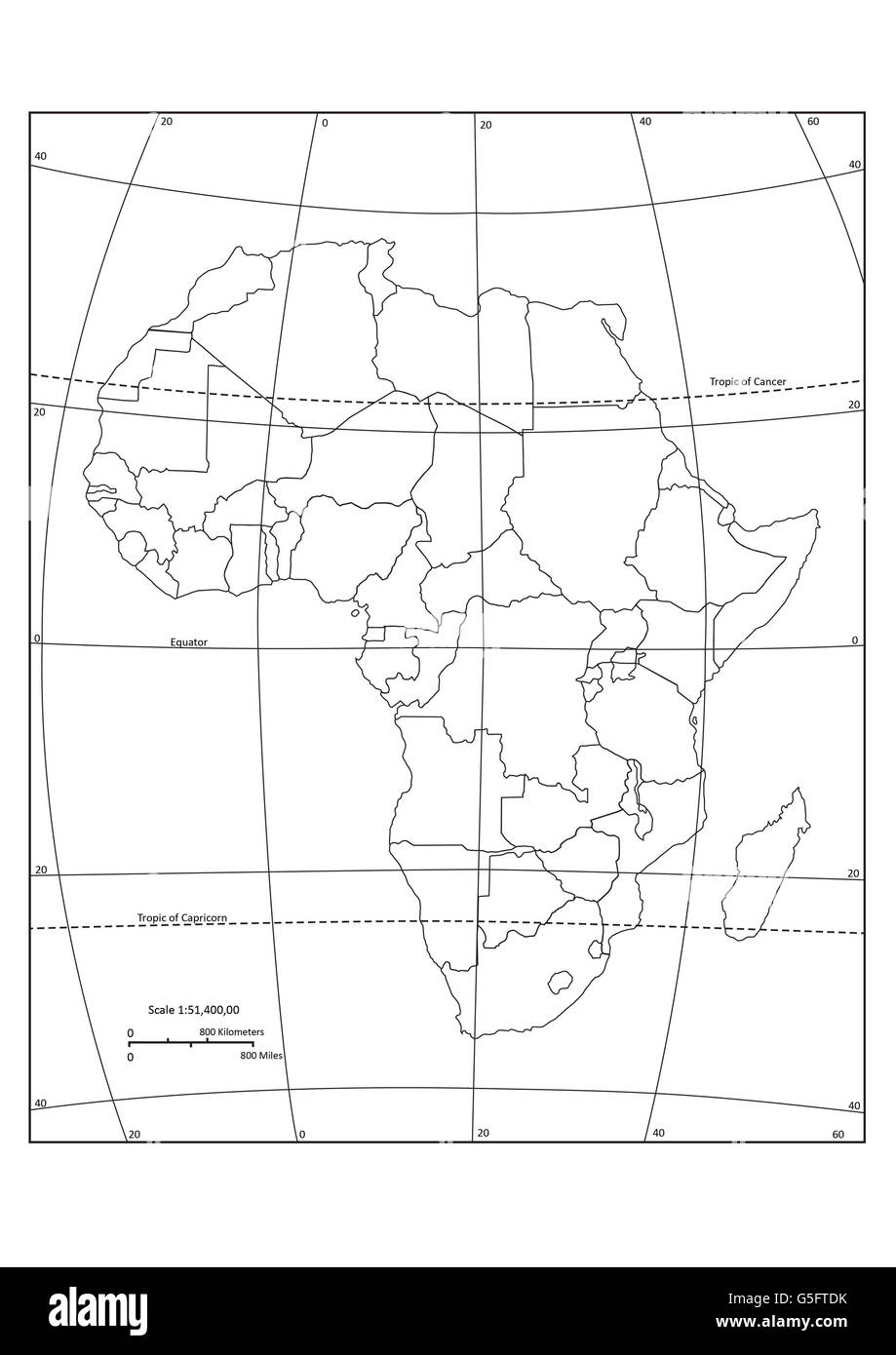 Map of Africa Stock Photo Alamy