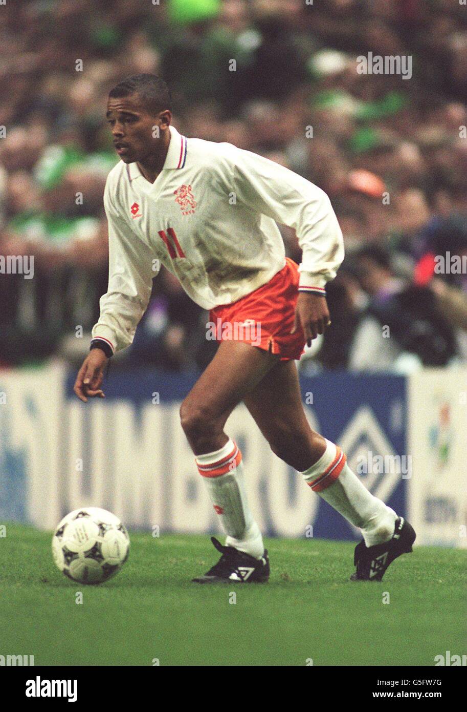 Netherlands v Eire.. Glenn Helder, Holland. Stock Photo