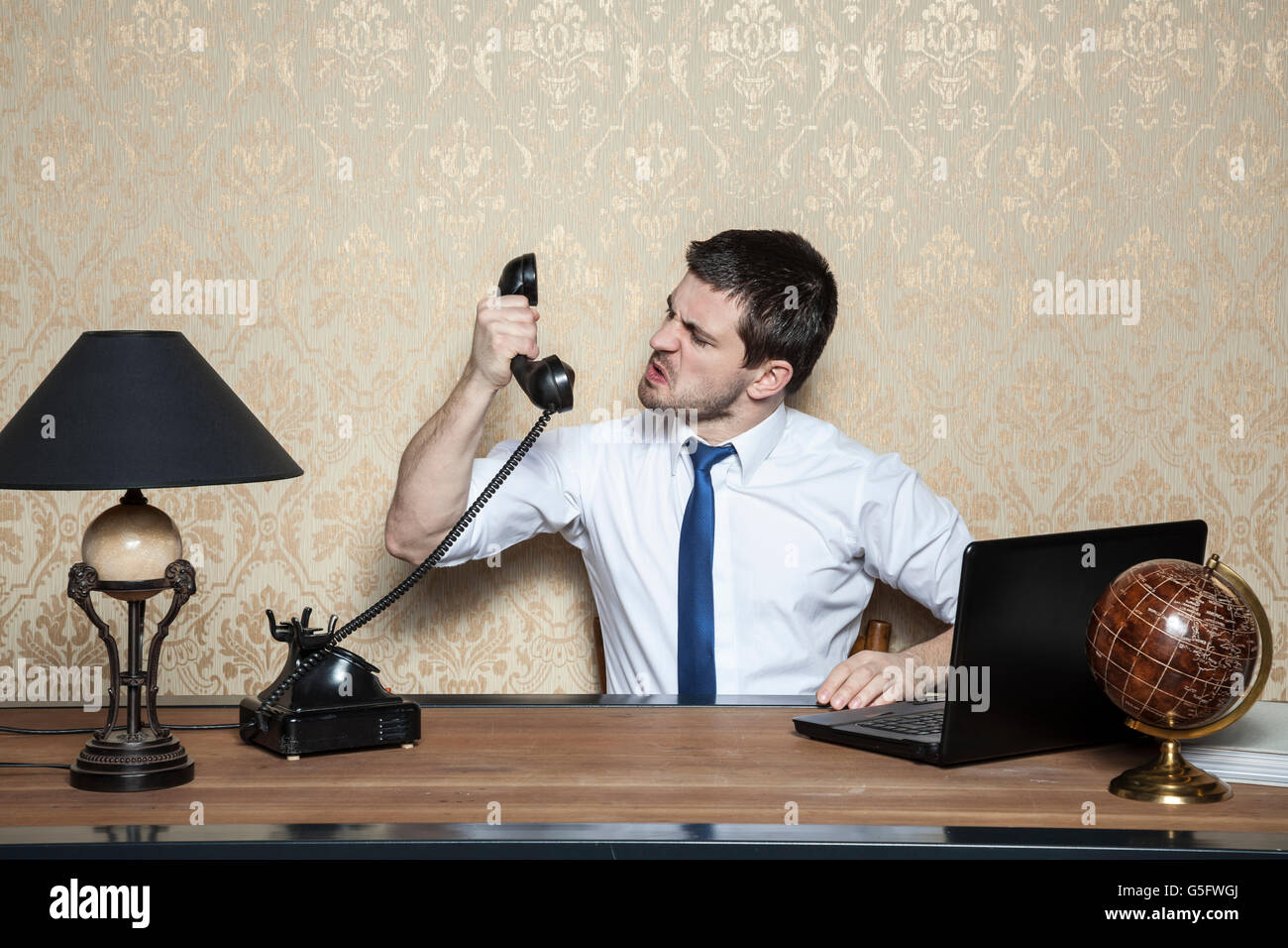 Angry man screaming talking hi-res stock photography and images - Alamy