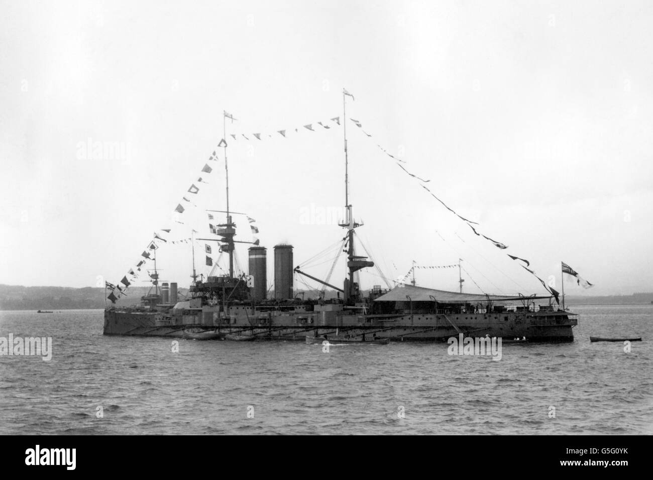 World War One - British Royal Navy - HMS Commonwealth Stock Photo