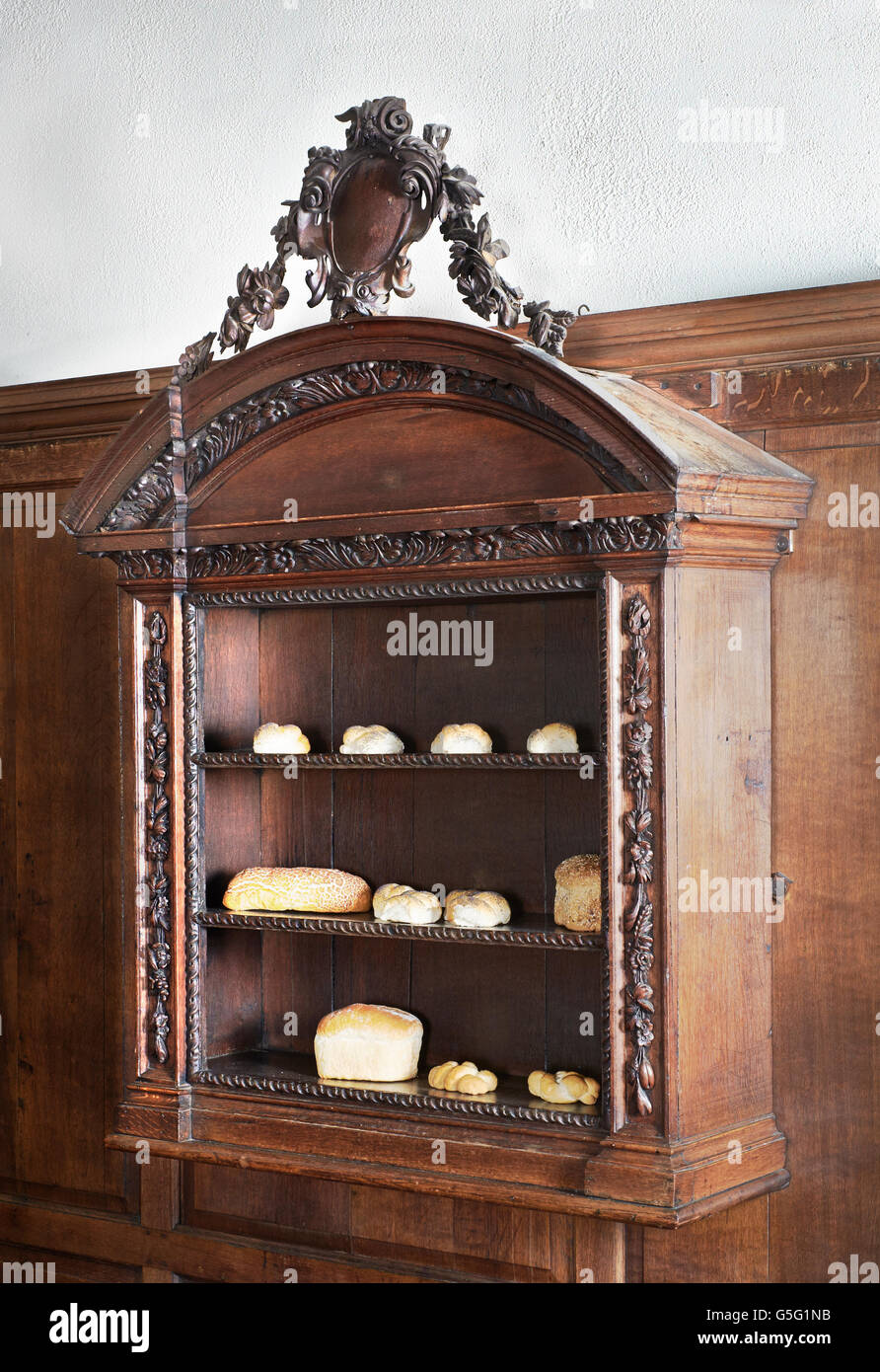 All Hallows Twickenham, formerly All Hallows Lombard Street:  Bread shelves Stock Photo