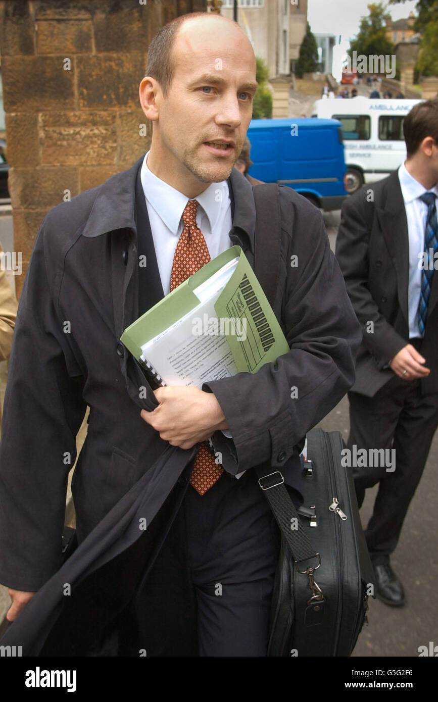 Professor James Ironside arrives at Glasgow University where he was