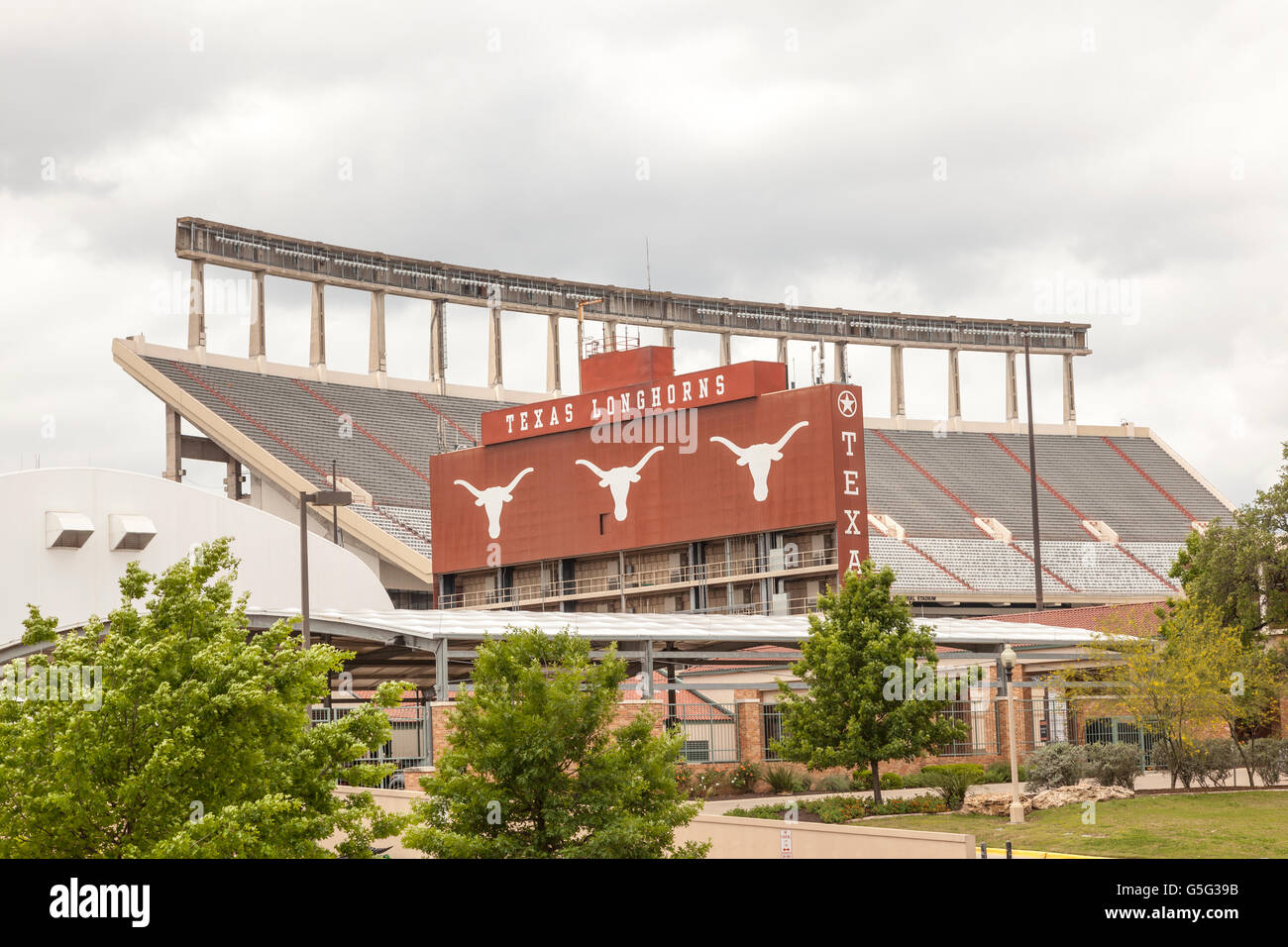 University of Texas Stadium in Austin Stock Photo