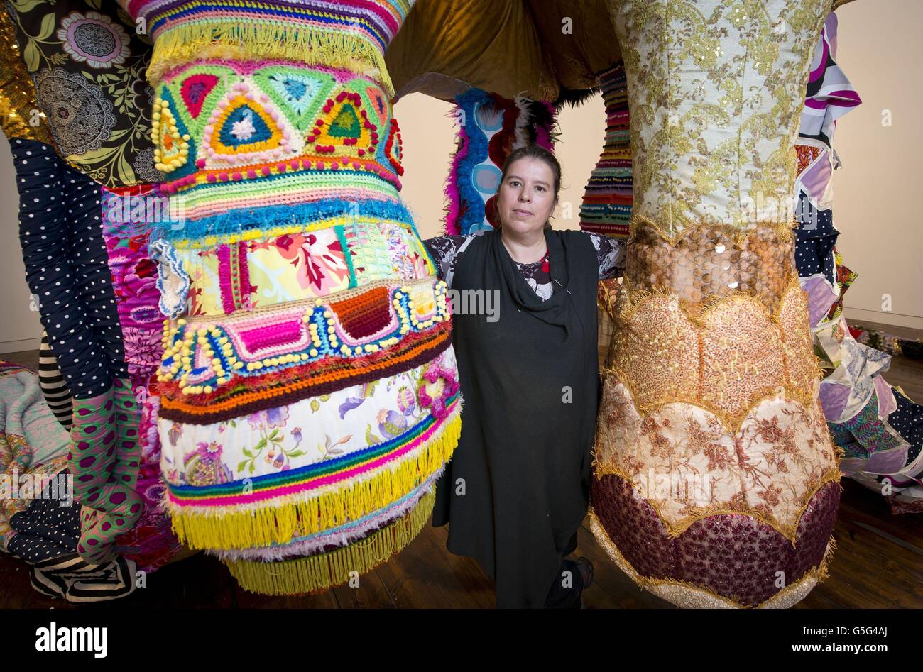 Portuguese artist joana vasconcelos pictured with her work crown hi-res ...