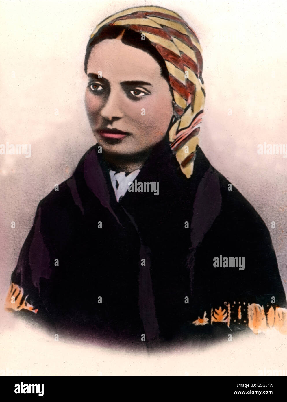 Bernadette Soubirous ( 1844 - 1879). Europe, France, Lourdes, pilgrim ...