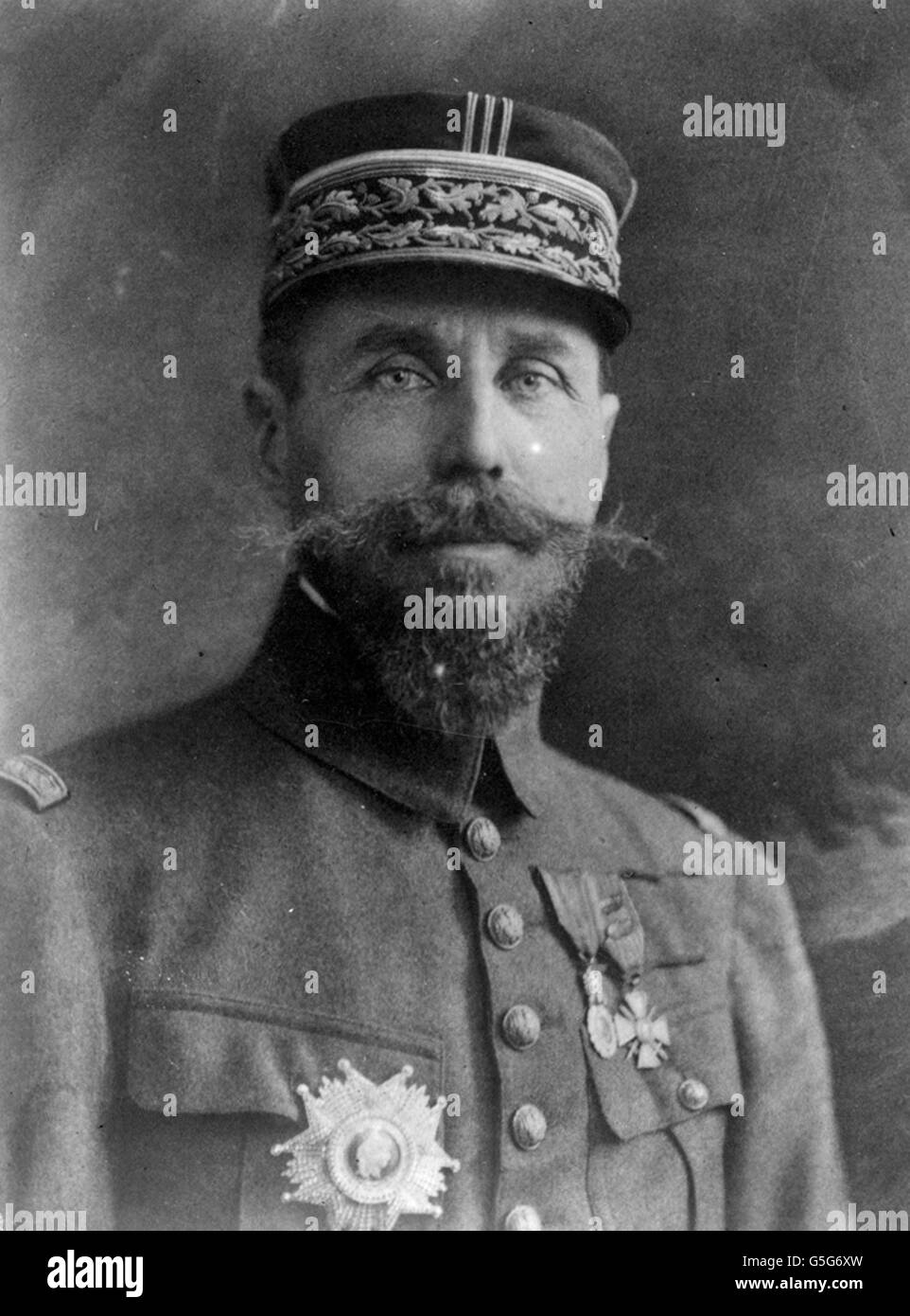 World War One - General Gouraud - French Fourth Army Stock Photo