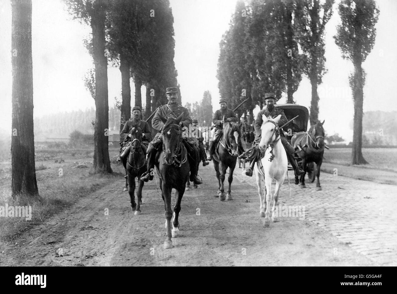 World War One - French Cavalry - Douai - France Stock Photo