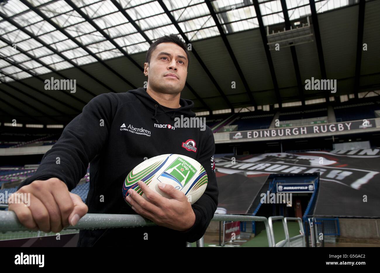 Edinburg ben atiga after press conference murrayfield stadium hi-res ...