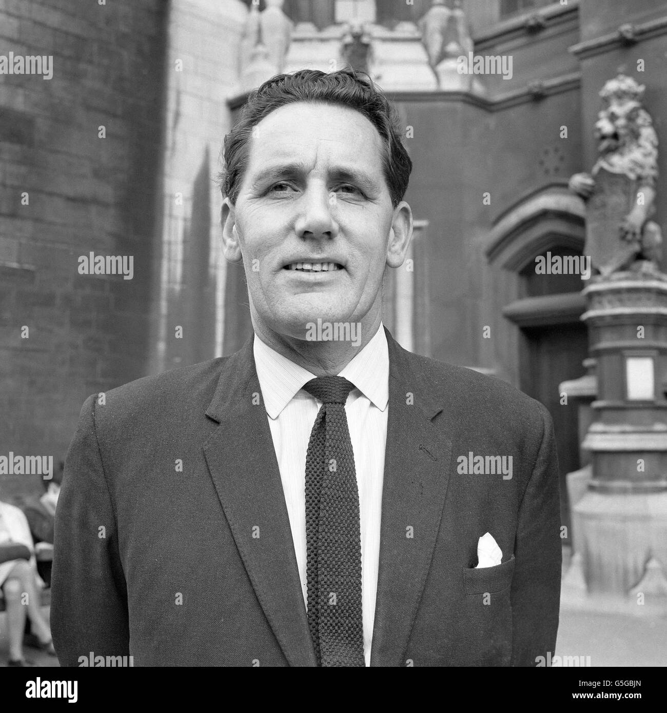 Deputy chief whip of the opposition Walter Harrison, who was taken to the police station following an argument on a London garage forecourt. No charges were brought against the 52-year-old Labour MP for Wakefield. Stock Photo