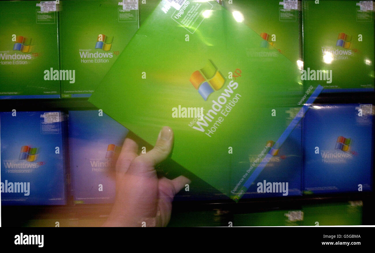 Microsoft Windows XP Stock Photo