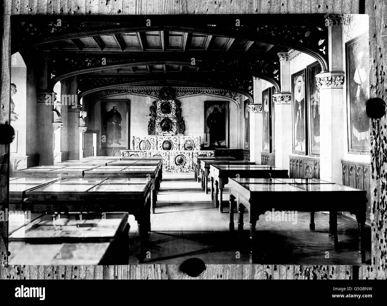 Die Aula im Lutherhaus in Wittenberg. Assembly hall at the Lutherhaus in the city of Wittenberg