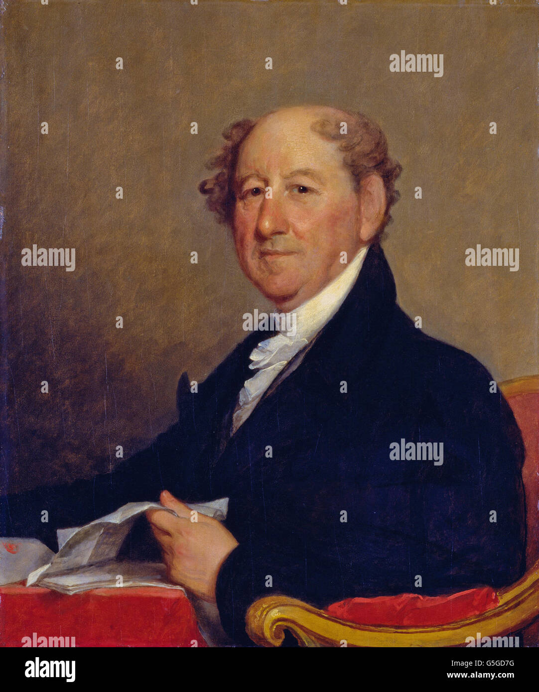 Gilbert Stuart - Portrait of Rufus King (1819-1820) Stock Photo