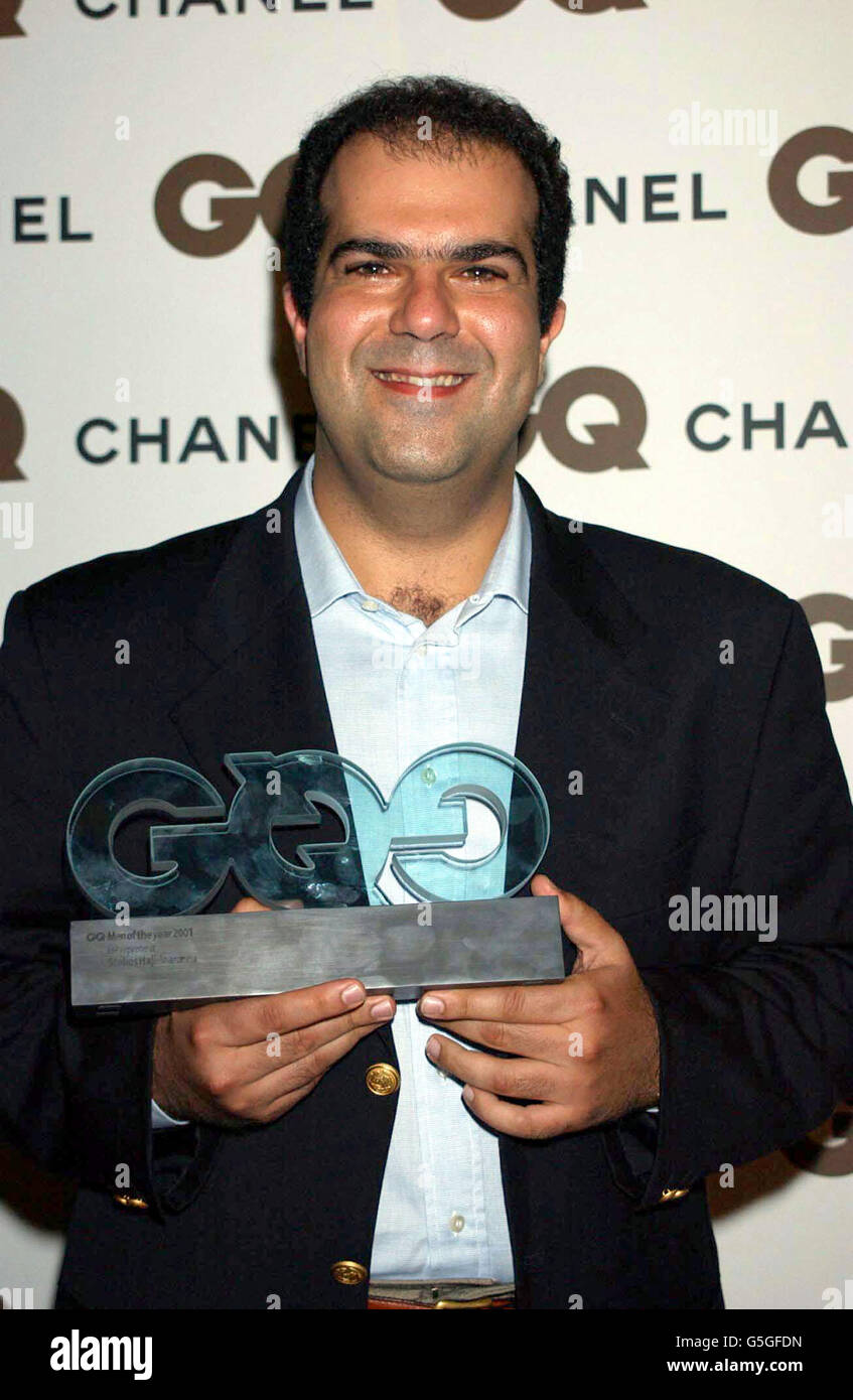 Stelios HajiIoannou with his Entrepreneur of the Year Award at the GQ