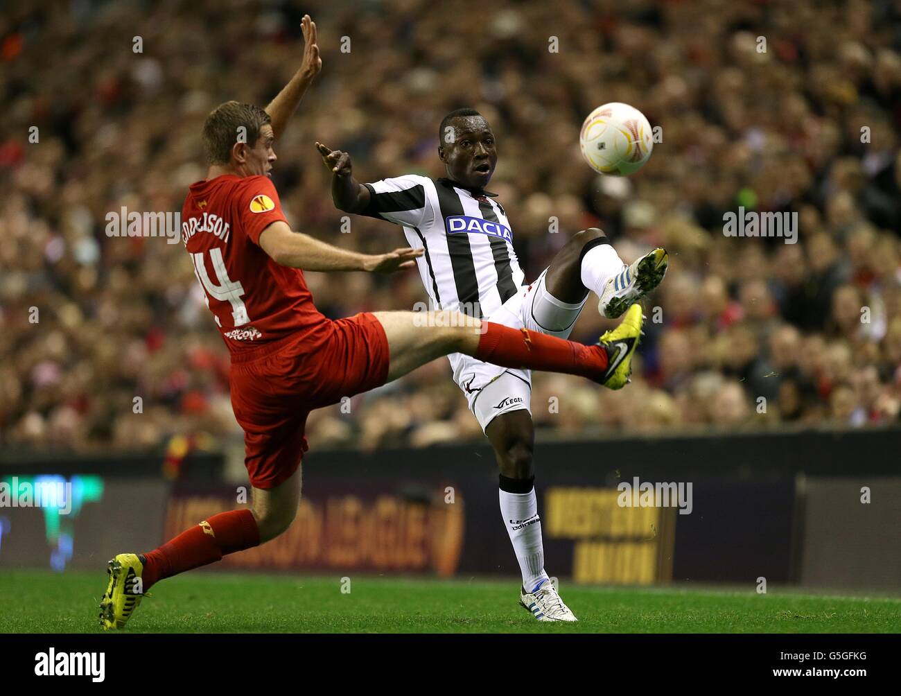 Soccer - UEFA Europa League - Group A - Liverpool v Udinese - Anfield Stock Photo