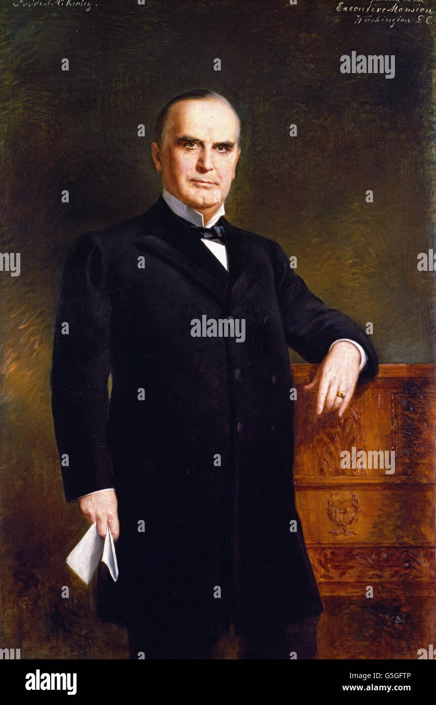 August Benziger - William McKinley Stock Photo