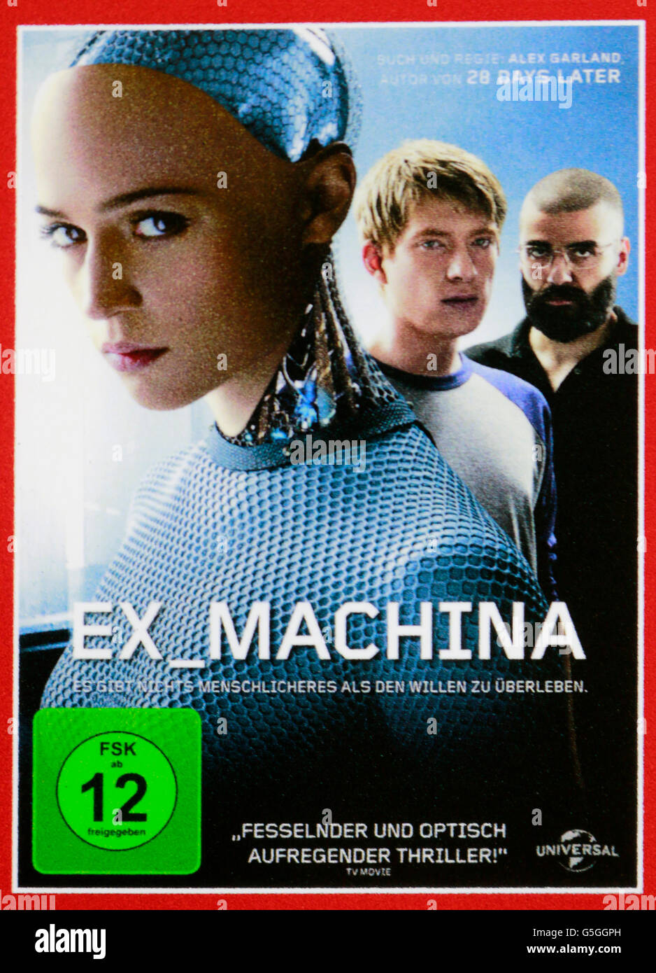 Filmplakat zum Spielfilm 'Ex Machina', Berlin. Stock Photo