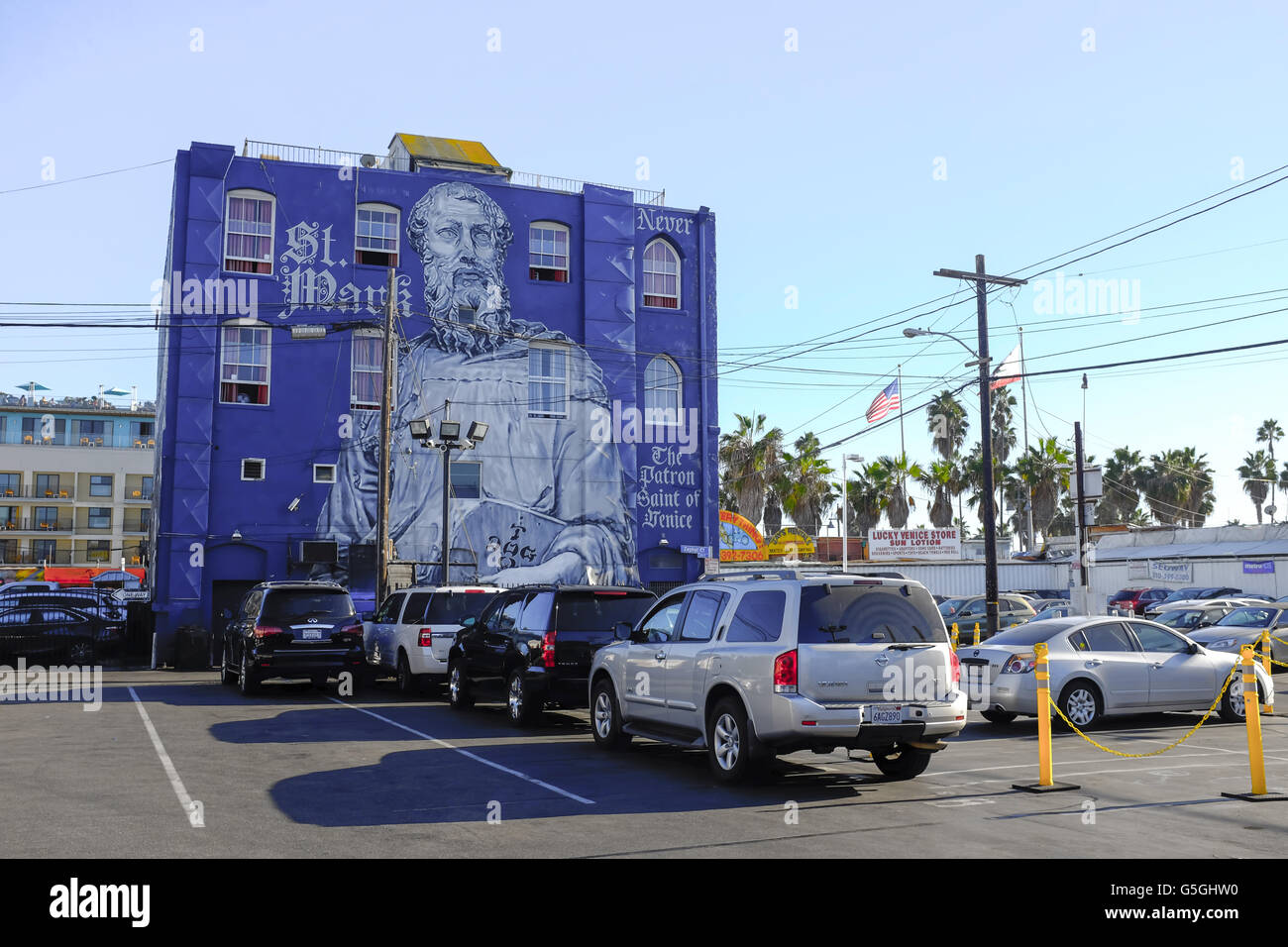 Venice beach murals and graffiti wall art hires stock photography and