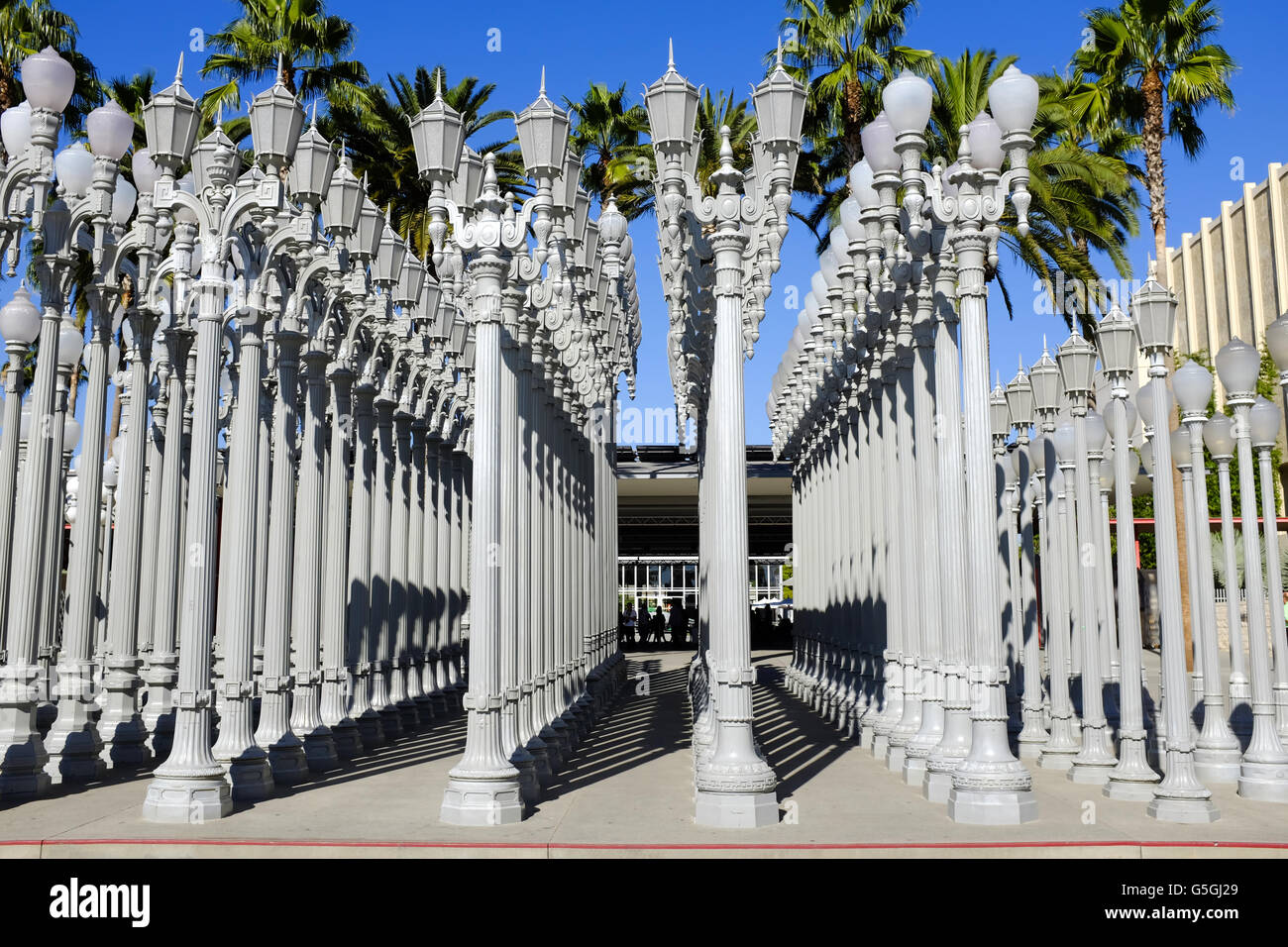 “Urban Light” Art Installation, Los Angeles Stock Photo Alamy