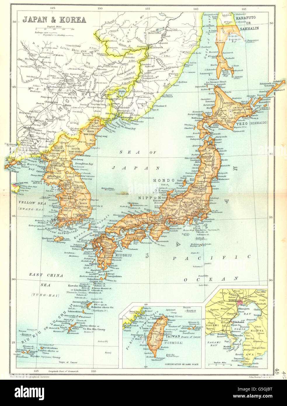 Antique maps of japan hi-res stock photography and images Antique maps of japan hi-res stock photography and images