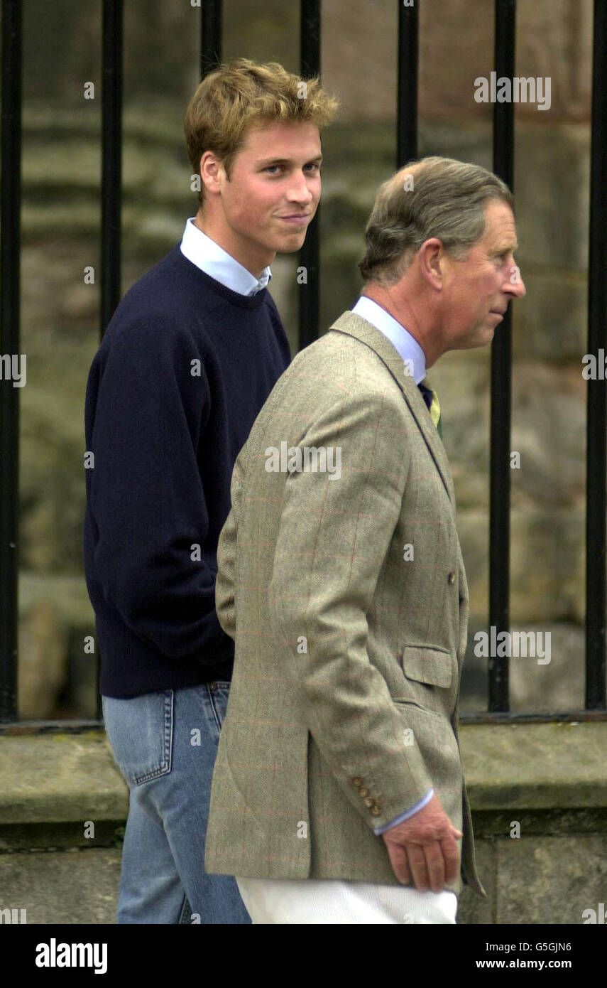 Prince William arriving at St. Andrews University, St. Andrews