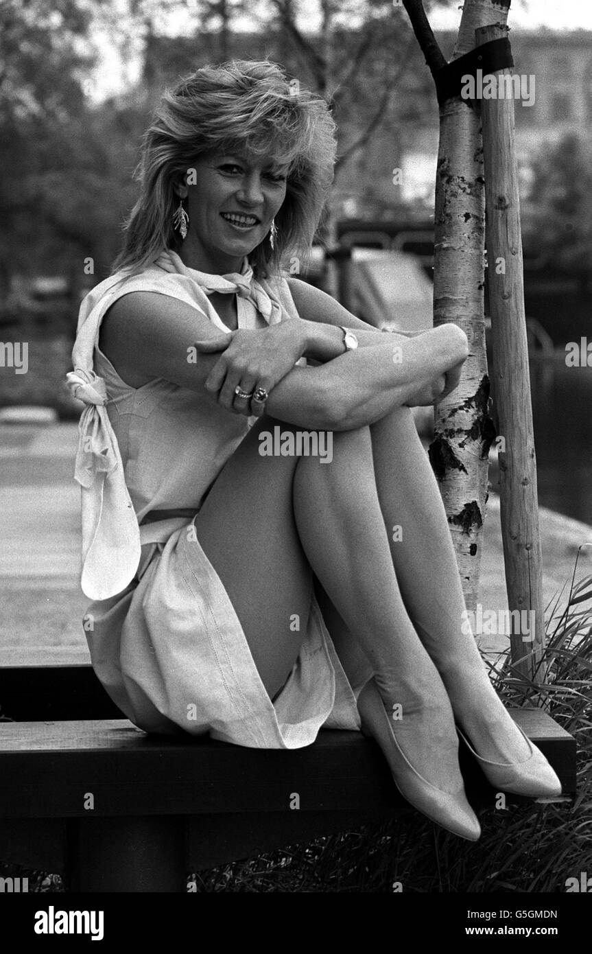 1984: Model Vicki Hodge, 37, in London when she appeared on TV-AM breakfast television after writing a book about a romantic fling with Prince Andrew (now the Duke of York). Stock Photo