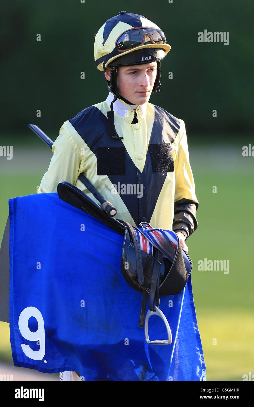 Horse Racing Nottingham Races. Harry Bentley, jockey Stock Photo Alamy
