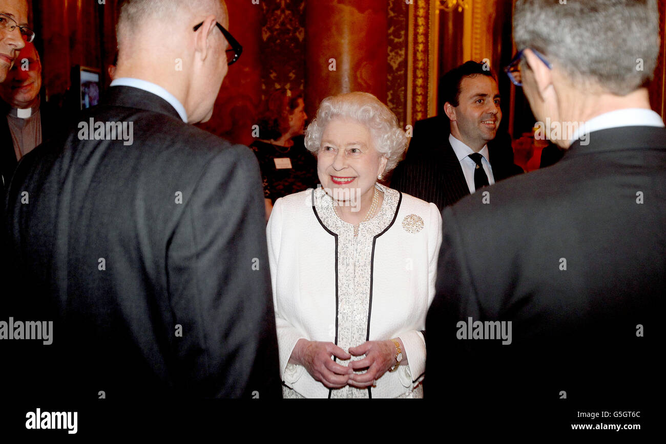 Queen honours Jubilee stars Stock Photo Alamy