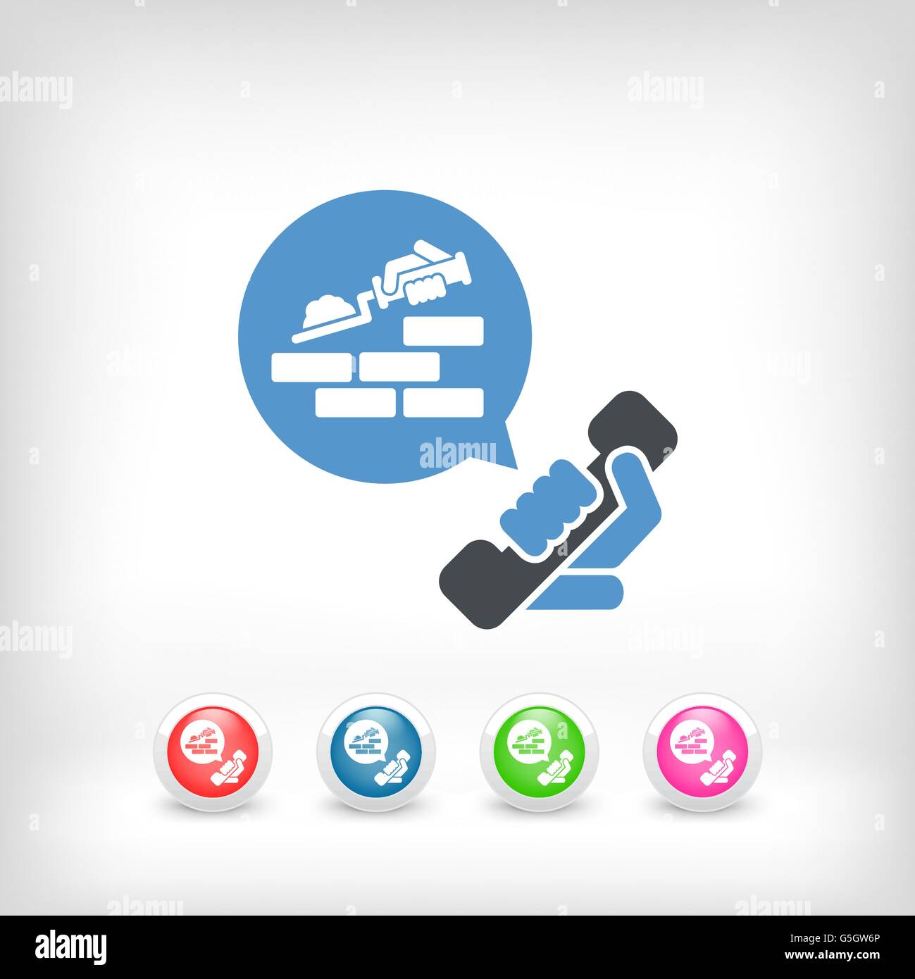 Building company contact icon Stock Vector Image & Art - Alamy