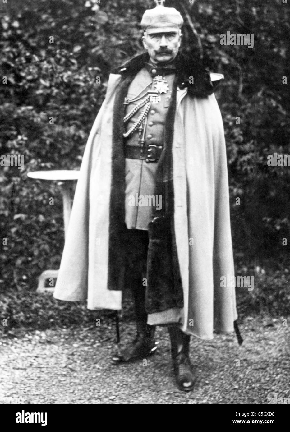 Kaiser Wilhelm II of Germany in full length pose. Stock Photo