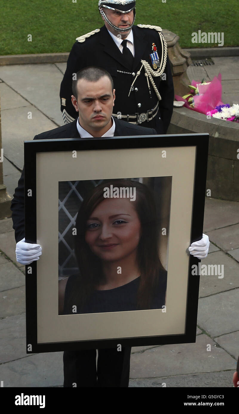 Nicola Hughes Funeral Stock Photo Alamy