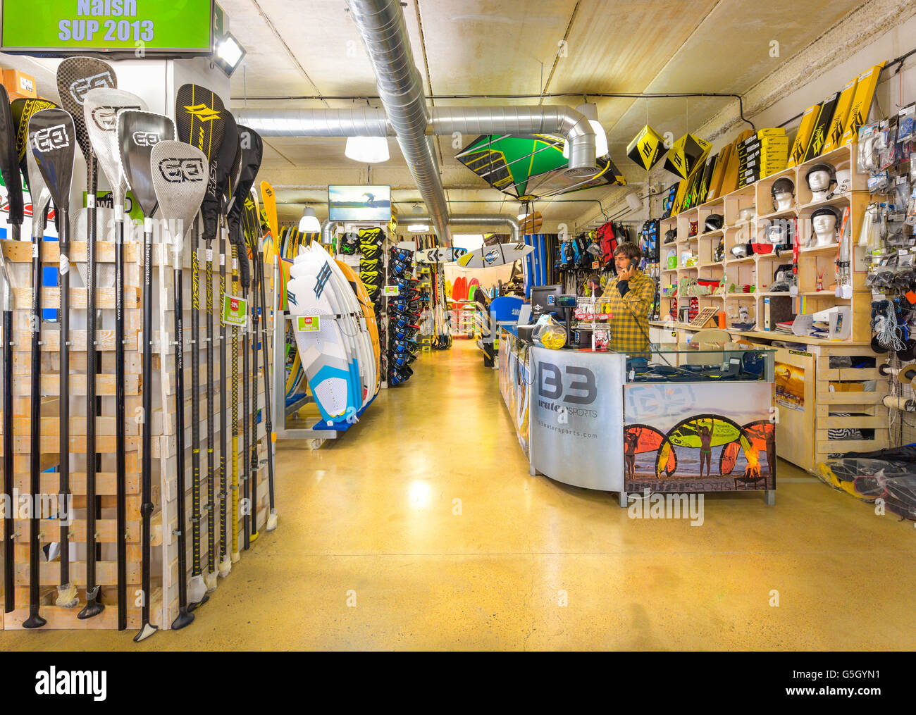 Sports shop interior hi-res stock photography and images - Alamy