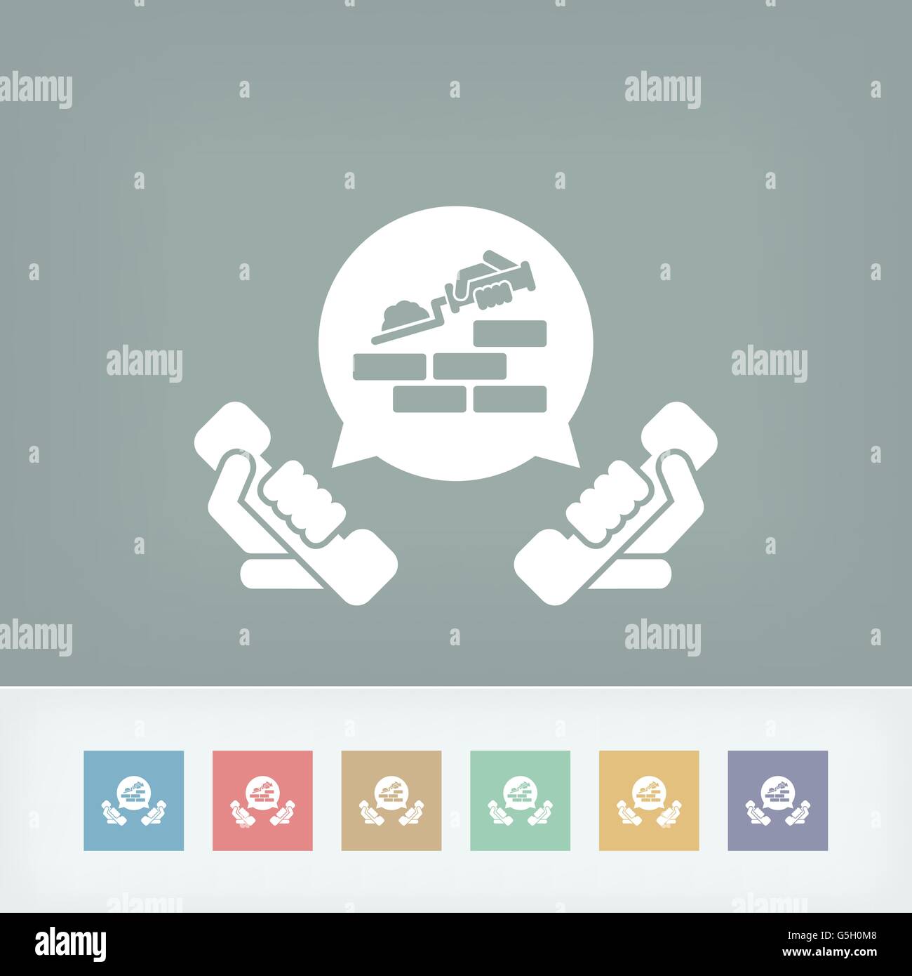 Building company contact icon Stock Vector Image & Art - Alamy