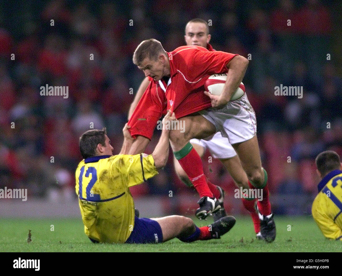 Daffed James Rugby Wales v Romania Dafydd James Stock Photo - Alamy