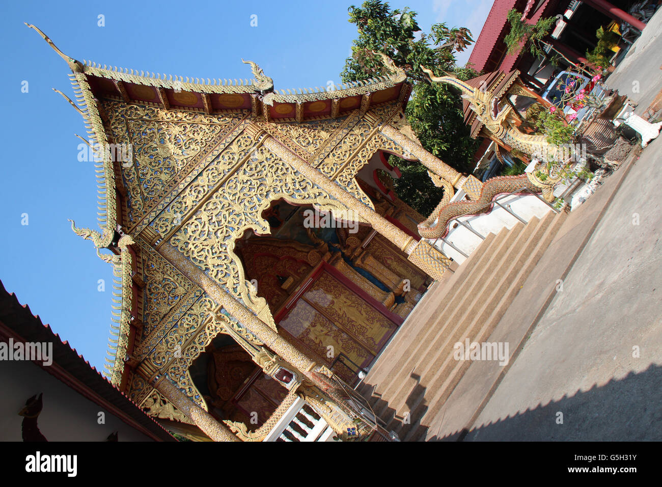 The Wat Lam Chang in Chiang Mai (Thailand Stock Photo Alamy