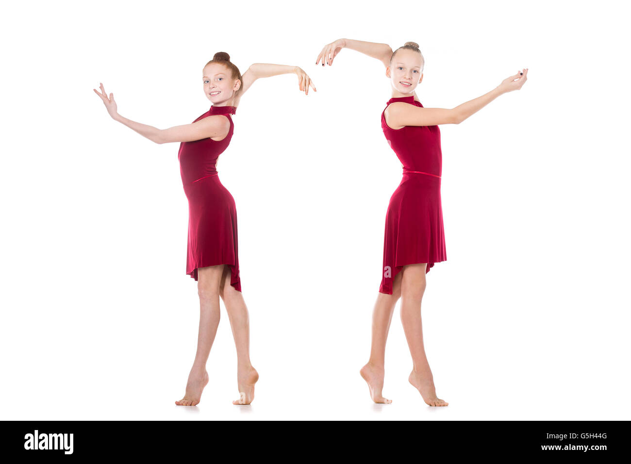 The girl have been dancing